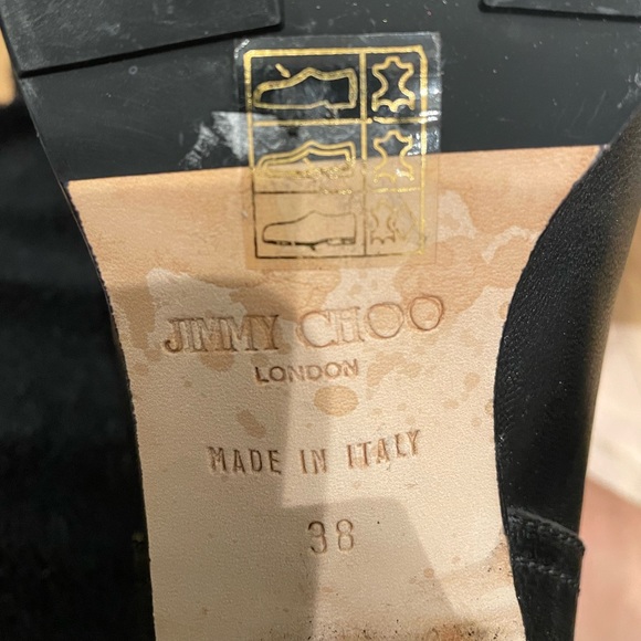 Jimmy Choo black Dart biker boot size 38 - Picture 5 of 5